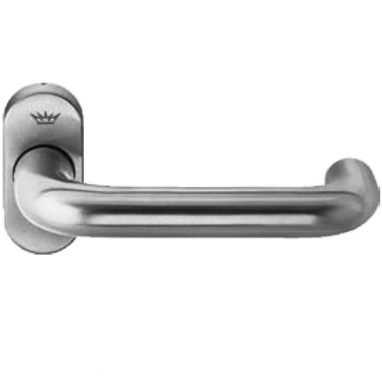 Schuco Door Handle Oval Backplate Curved Design With Return