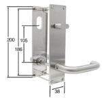 Rationel RV Door Handle Set With Thumbturn