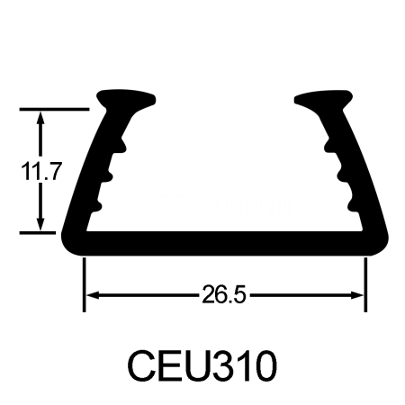 U Channel Gasket 26.5 11.6