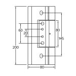 Schuco R01 Barrel Hinge 