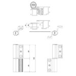 STAC Acrux 2-Leaf Aluminium Door Hinges