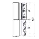 Giesse Fulcra Heavy Duty Aluminium Door Hinge 